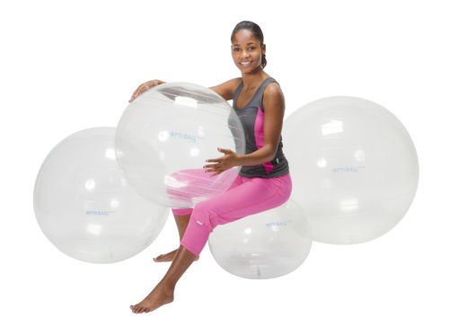 Gymnastik-Ball Gymnic OPTI Transparent - verschiedene Größen auswählbar